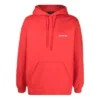 Sudadera con capucha y logotipo en la espalda, corte regular «Rojo brillante» 600583TMVF53168