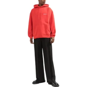 Sudadera con capucha y logotipo en la espalda, corte regular «Rojo brillante» 600583TMVF53168 Sudadera con capucha y logotipo en la espalda, corte regular «Rojo brillante» 600583TMVF53168