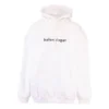 Sudadera con capucha y logotipo impreso, blanca 578135TIV559040
