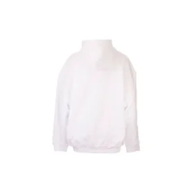 Sudadera con capucha y logotipo impreso, blanca 578135TIV559040