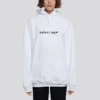 Sudadera con capucha y logotipo impreso, blanca 578135TIV559040