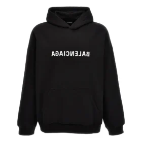 Sudadera con capucha y logotipo invertido «Negro» 674986TNVR31070 Sudadera con capucha y logotipo invertido «Negro» 674986TNVR31070