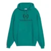 Sudadera con capucha y logotipo verde 556111TDV043068