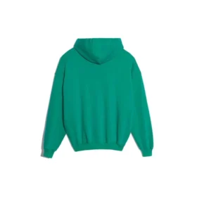 Sudadera con capucha y logotipo verde 556111TDV043068