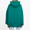 Sudadera con capucha y logotipo verde 556111TDV043068