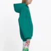 Sudadera con capucha y logotipo verde 556111TDV043068