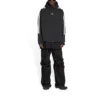 Sudadera con capucha y mangas a rayas «Sporty B», corte oversize «Negro-Blanco» 704023TMVG23869