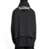 Sudadera con capucha y mangas a rayas «Sporty B», corte oversize «Negro-Blanco» 704023TMVG23869