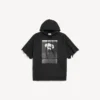 Sudadera con capucha y mangas recortadas «The Song of the Highest Tower» para hombre, en negro Sudadera con capucha y mangas recortadas «The Song of the Highest Tower» para hombre, en negro