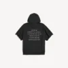 Sudadera con capucha y mangas recortadas «The Song of the Highest Tower» para hombre, en negro Sudadera con capucha y mangas recortadas «The Song of the Highest Tower» para hombre, en negro