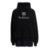 Sudadera con capucha y parche «BB Be Different» «Negro» 720406TNVV11070