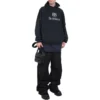 Sudadera con capucha y parche «BB Be Different» «Negro» 720406TNVV11070