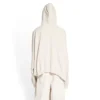 Sudadera con capucha y parches XXXL oversize «Ecru» 720406TNVD99784