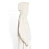 Sudadera con capucha y parches XXXL oversize «Ecru» 720406TNVD99784