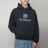 Sudadera con capucha y solapa BB Be Different «Negro Blanco» 720426TNVV11070