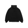 Sudadera con capucha y solapas desgastadas «Black White» 659403TKVB61093