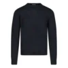 Sudadera con estampado «BB» entrelazado en la espalda «Negro Azul» 583117T14391710
