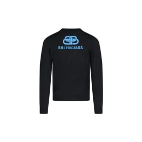 Sudadera con estampado «BB» entrelazado en la espalda «Negro Azul» 583117T14391710