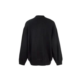 Sudadera de algodón de cuello redondo y corte cuadrado con estampado de Hulk de Balenciaga x Marvel «Negra» 671125TLV581000