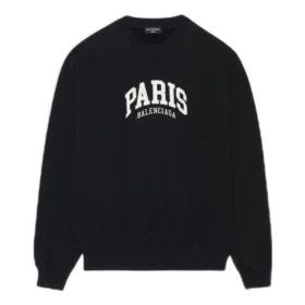 Sudadera de cuello redondo Cities Paris «Black White» 676629TLVL81070