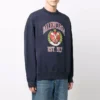 Sudadera de cuello redondo con estampado del logotipo universitario «Navy» 676629TLV908067
