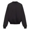 Sudadera de cuello redondo con etiqueta de cuidado «Black» 724511TNVL61070