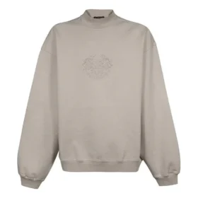 Sudadera de cuello redondo con logotipo bordado «Beige» 656999-TKV74-2966
