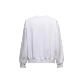Sudadera de cuello redondo con logotipo en letra cursiva «Blanca» 697869TMVB59040