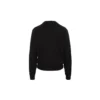 Sudadera de cuello redondo con logotipo, negra 595106T15511073