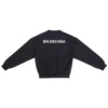 Sudadera de cuello redondo, corte regular «Black» 697869TMVF51070