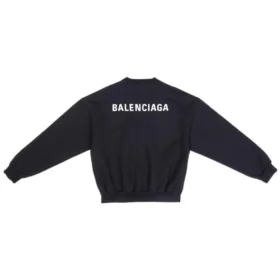 Sudadera de cuello redondo, corte regular «Black» 697869TMVF51070