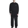Sudadera de cuello redondo, corte regular «Black» 697869TMVF51070