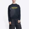 Sudadera de cuello redondo «Washed Black Yellow» de Worldwide Retail Therapy 676629TLVA91361
