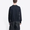 Sudadera de cuello redondo «Washed Black Yellow» de Worldwide Retail Therapy 676629TLVA91361
