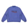 Sudadera oversize con diseño de Political Campaign dibujado a mano «Blue» 720428TNVE84119