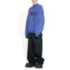 Sudadera oversize con diseño de Political Campaign dibujado a mano «Blue» 720428TNVE84119
