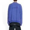 Sudadera oversize con diseño de Political Campaign dibujado a mano «Blue» 720428TNVE84119