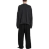 Sudadera redonda con aberturas Oversized «Black Faded» 762718TPVD91055
