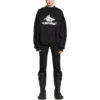 Sudadera redonda deportiva con capas «Black White» 767860TPVF31070