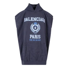 Sudadera sin mangas con capucha y logo universitario «Navy» de Est. 1917 697875TMV964140