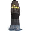 Sudadera Tape Type con capucha y bolsillos rasgados, corte holgado, «Gris oscuro» 744441TQVA98519