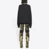 Sudadera unisex de cuello redondo con estampado gratuito, colección Otoño-Invierno 2021, color negro 652981TKVD41070