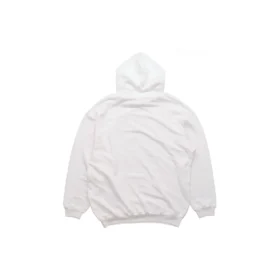 Sudadera unisex de felpa con estampado BB, color blanco, 570811TEV199044