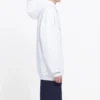Sudadera unisex de felpa con estampado BB, color blanco, 570811TEV199044
