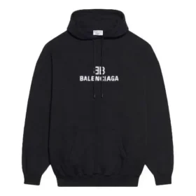 Sudadera unisex de la colección Otoño-Invierno 2021 con estampado del logotipo, manga larga y capucha, color negro 600583TKVI81070