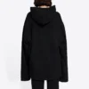 Sudadera unisex FW21 con letras impresas gratis, negra, 661711TKVD41070