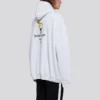 Sudadera unisex oversize con logotipo, blanca 620973TIV459040