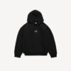 Sudaderas con capucha de corte medio para hombre en negro Sudaderas con capucha de corte medio para hombre en negro