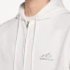 Sudaderas con capucha y cremallera para hombre en color blanco