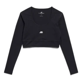 Sujetador de ropa deportiva de manga larga «Negro» 7932814E2B91081